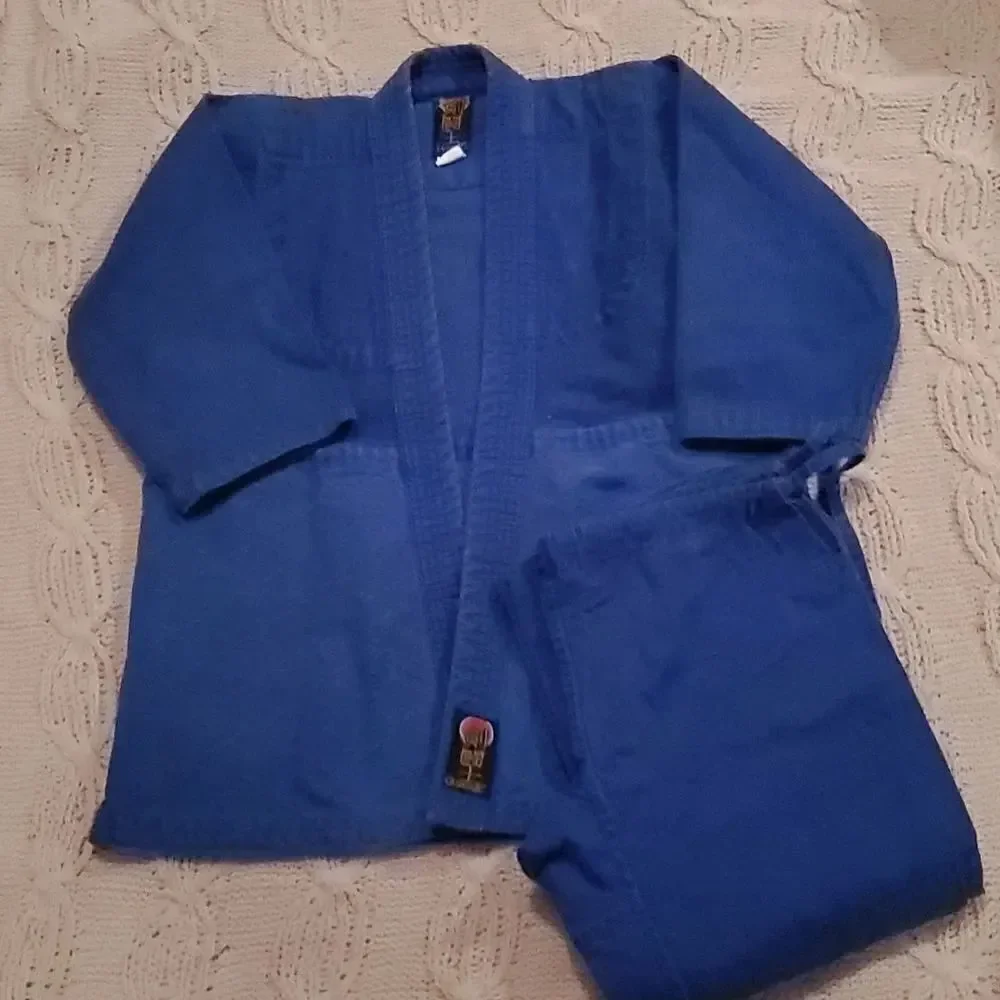 Proforce Gladiator BJJ Blue Jiu Jitsu Gi Set Youth #12